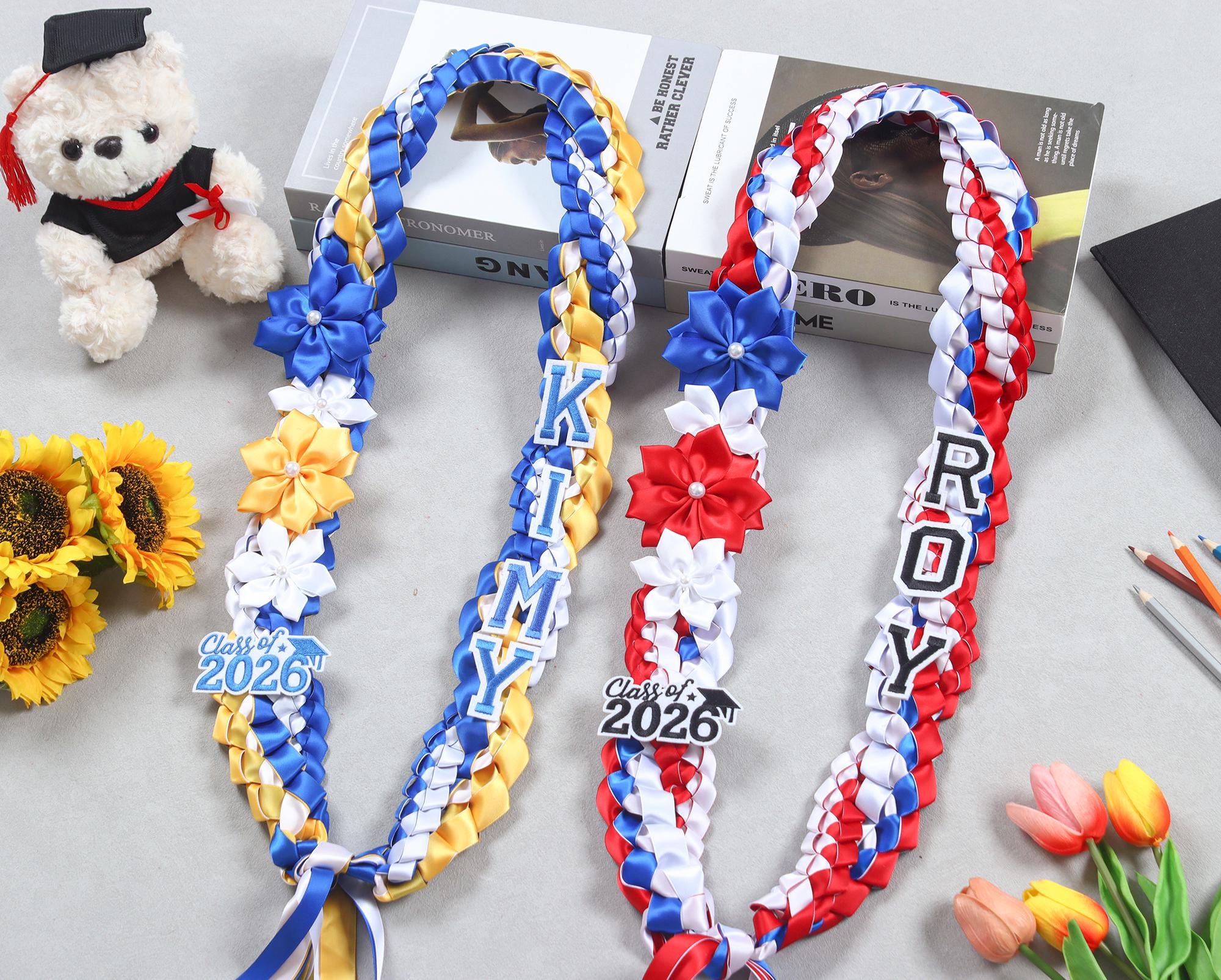 Personalized Graduation Lei,class Of 2026 Wreath,custom Name Gift