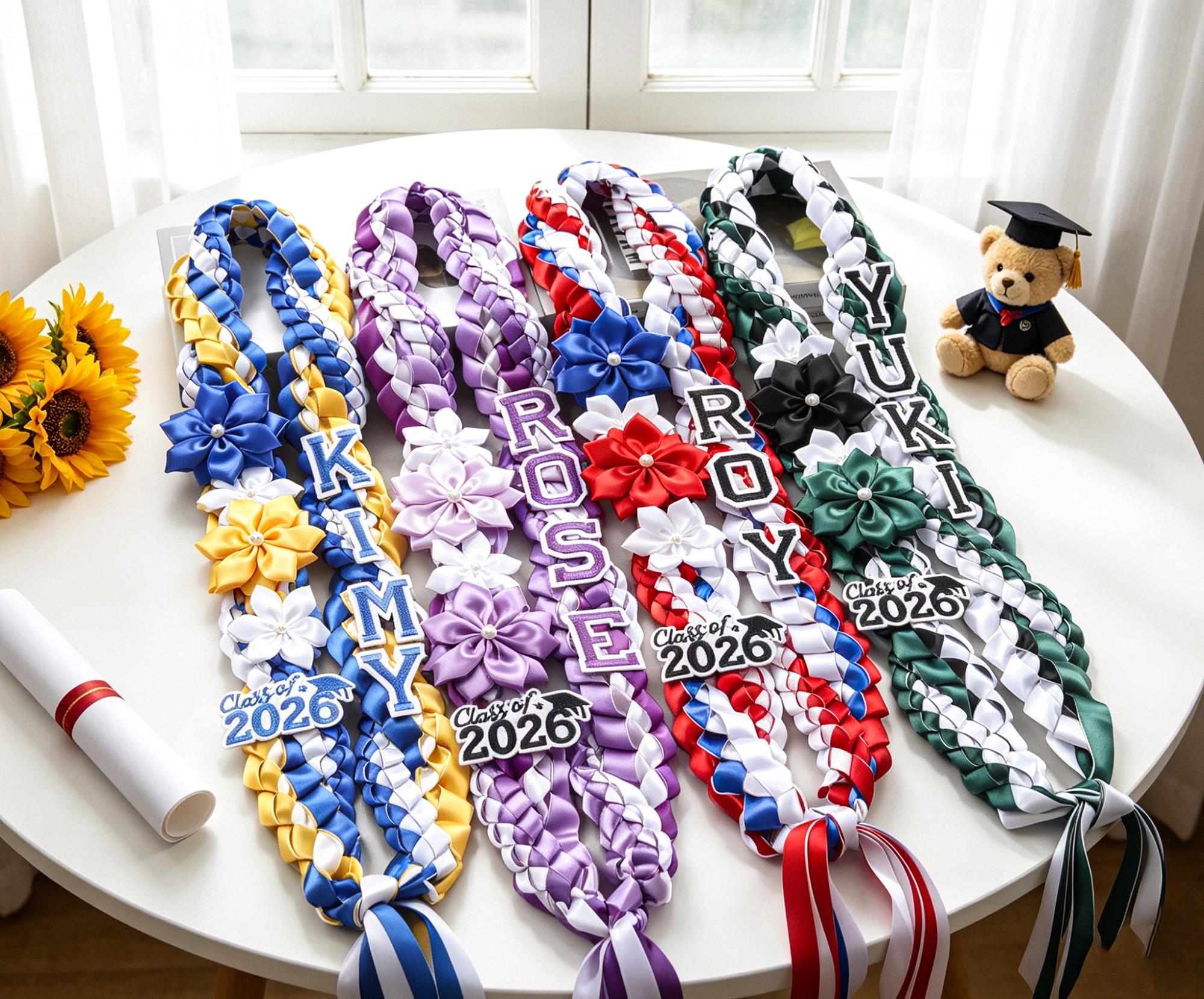 Personalized Graduation Lei,class Of 2026 Wreath,custom Name Gift